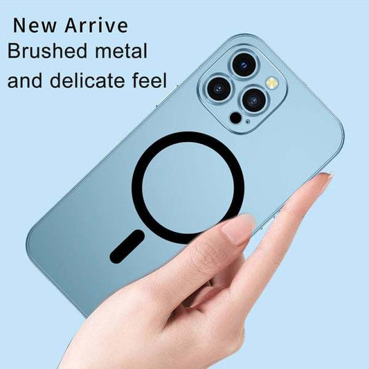 Magnetic Anti-Drop iPhone Case – Alloy + PC Snap Lock Full Protection Cover – phone-case