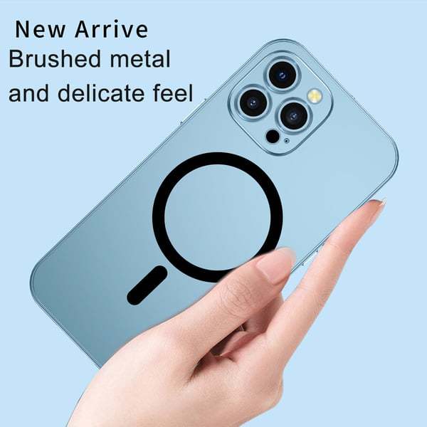 Magnetic Anti-Drop iPhone Case – Alloy + PC Snap Lock Full Protection Cover – phone-case