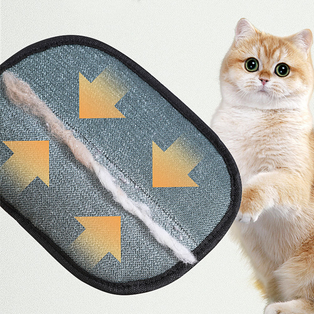 Dual-Sided Pet Grooming Glove – Mess-Free Deshedding for Cats & Dogs