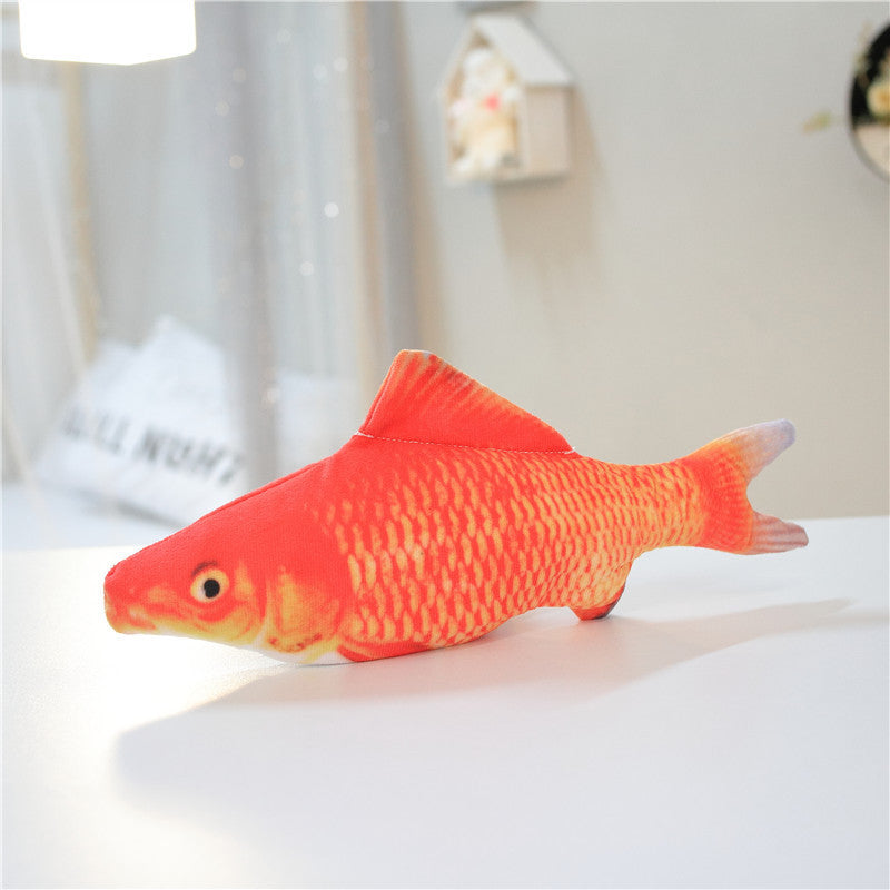 USB Flopping Fish Cat Toy – Rechargeable, Realistic & Safe for Solo Play
