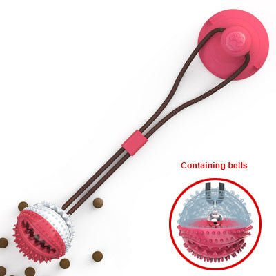 Suction Cup Tug Rope Dog Toy – Treat Dispenser & Dental Chew for Self-Play