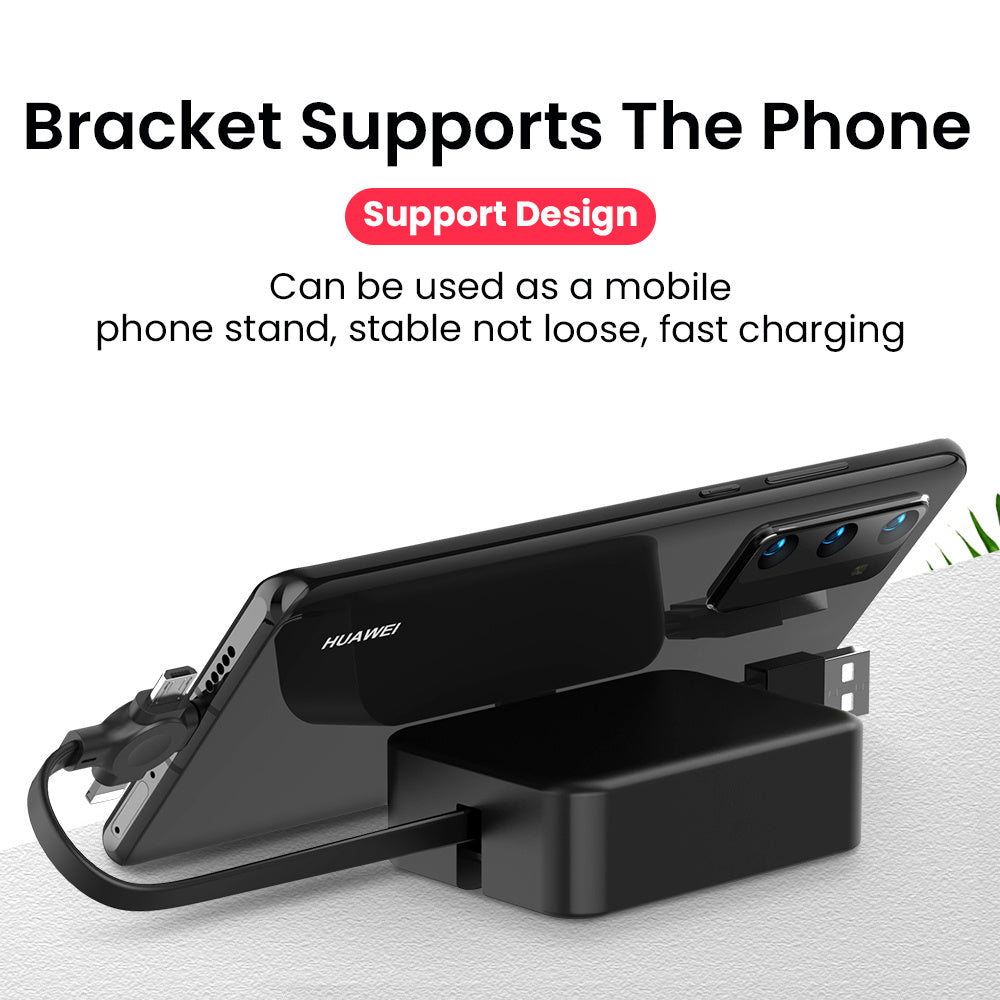 Retractable 3-in-1 Charging Cable – Lightning, USB-C, Micro USB | 100cm