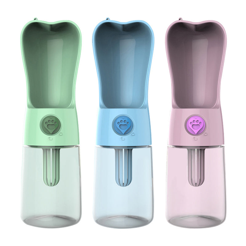 Portable Dog Water Bottle with Filter – Leakproof & BPA-Free Travel Cup