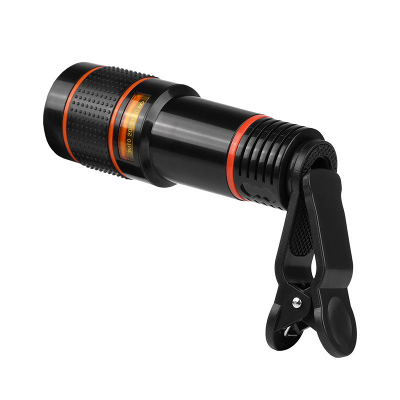 8x Zoom Clip-On Phone Telescope Lens – Universal Smartphone Telephoto & Monocular – tech-gadget