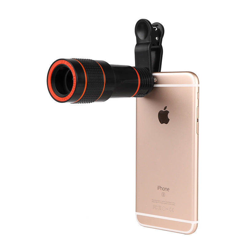 8x Zoom Clip-On Phone Telescope Lens – Universal Smartphone Telephoto & Monocular – tech-gadget