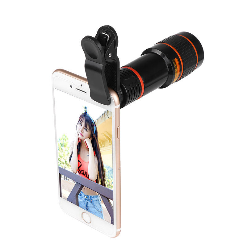8x Zoom Clip-On Phone Telescope Lens – Universal Smartphone Telephoto & Monocular – tech-gadget