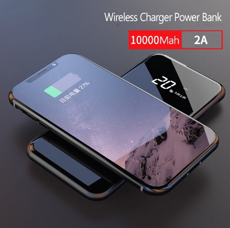 3-in-1 Wireless Power Bank with LED Display & Phone Stand – 8000mAh Portable Charger – power-bank