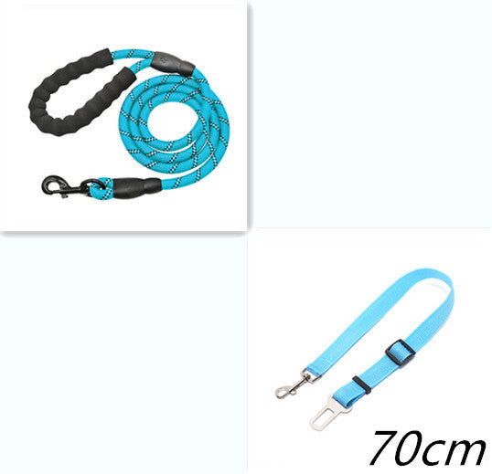 Heavy-Duty Reflective Dog Leash – Soft Foam Handle & Night Safety
