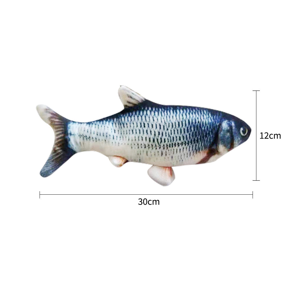 USB Flopping Fish Cat Toy – Rechargeable, Realistic & Safe for Solo Play
