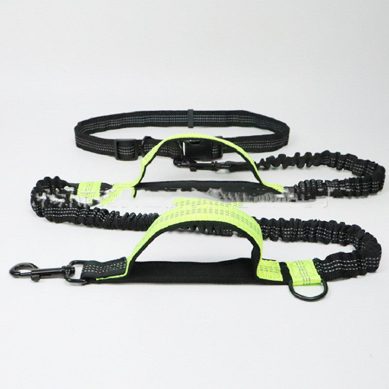 Hands-Free Retractable Dog Leash with Waist Belt – Ideal for Running & Hiking