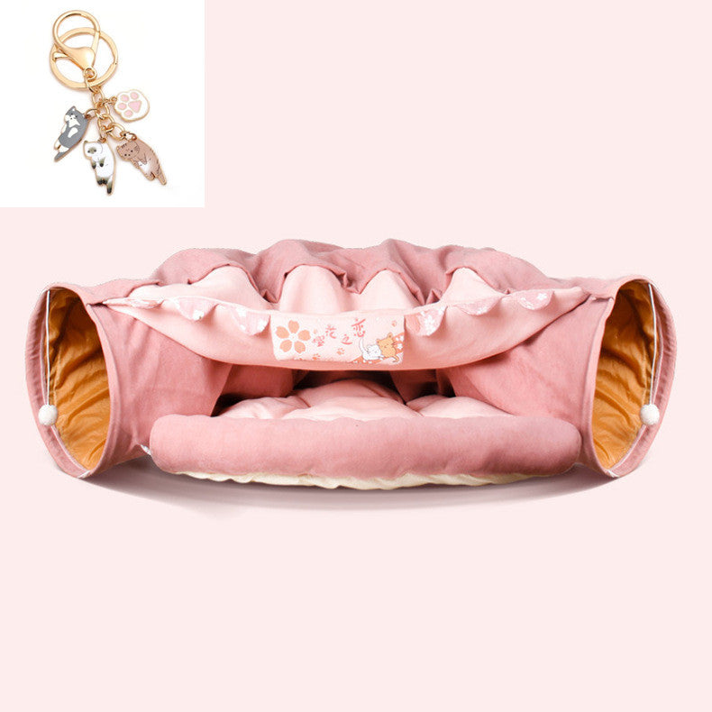 Collapsible Cat Tunnel – Durable, Washable & Fun for Cats