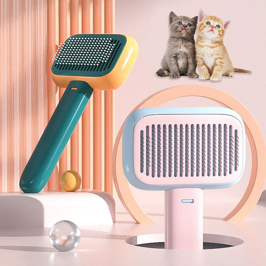 Pet Hairball & Matting Prevention Comb – Massage Brush for Dogs & Cats – grooming kit