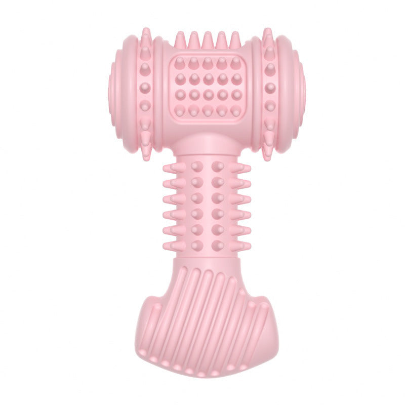 Big Bone Dog Chew Toy for Aggressive Chewers – TPR Dental Cleaning Hammer