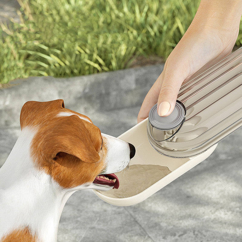Portable Pet Water Dispenser – One-Handed Travel Bottle for Dogs & Cats