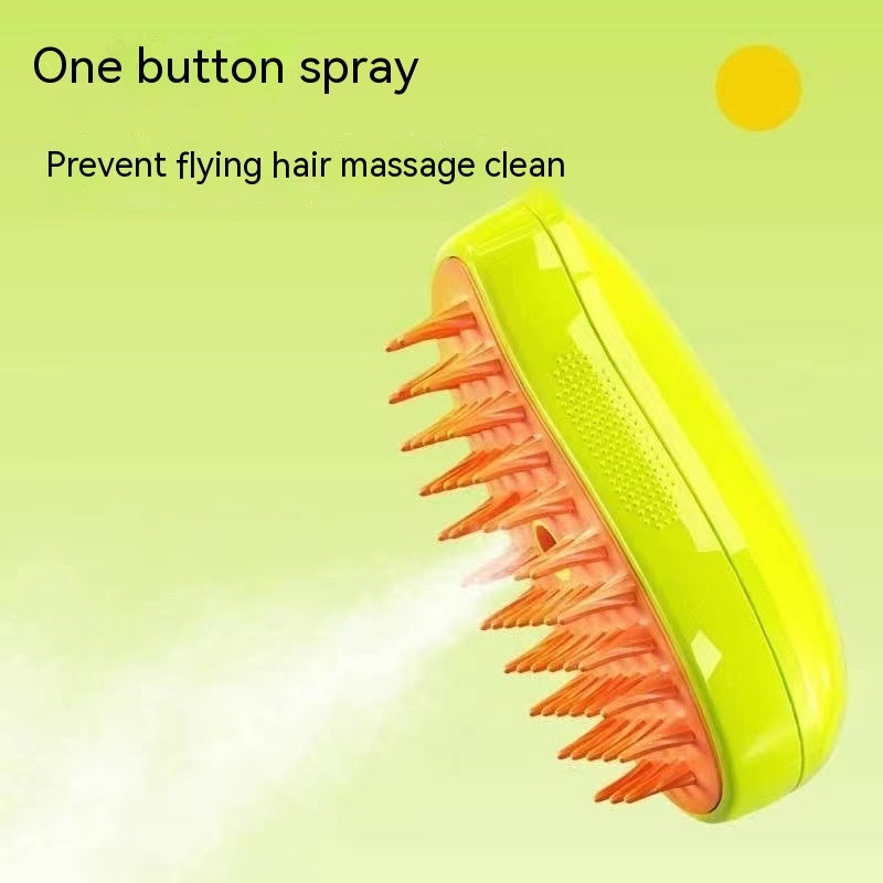 Modern Plastic Pet Brush – Compact & Gentle Grooming for Cats & Dogs