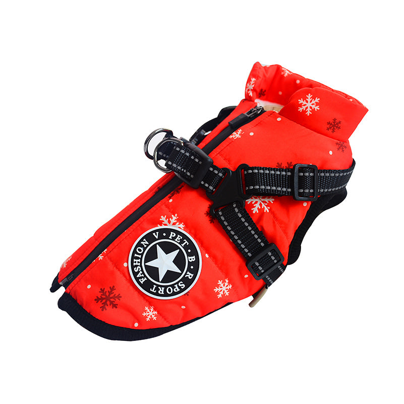 Waterproof Cotton Dog Harness Vest – Stylish Chest Strap (S–2XL)