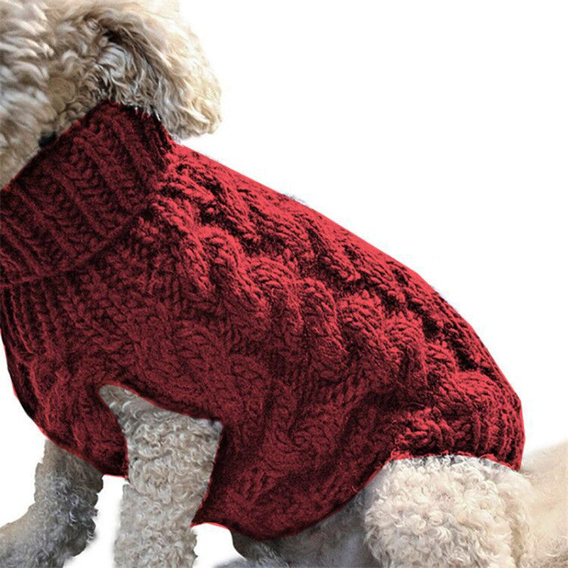 Cozy Acrylic Pet Sweater – Soft Knit for Small Dogs & Cats