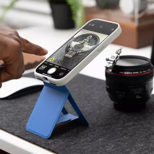 MOVAS Slim Leather Magnetic Phone Holder – Ultra-Thin & Stylish Grip – phone-stand