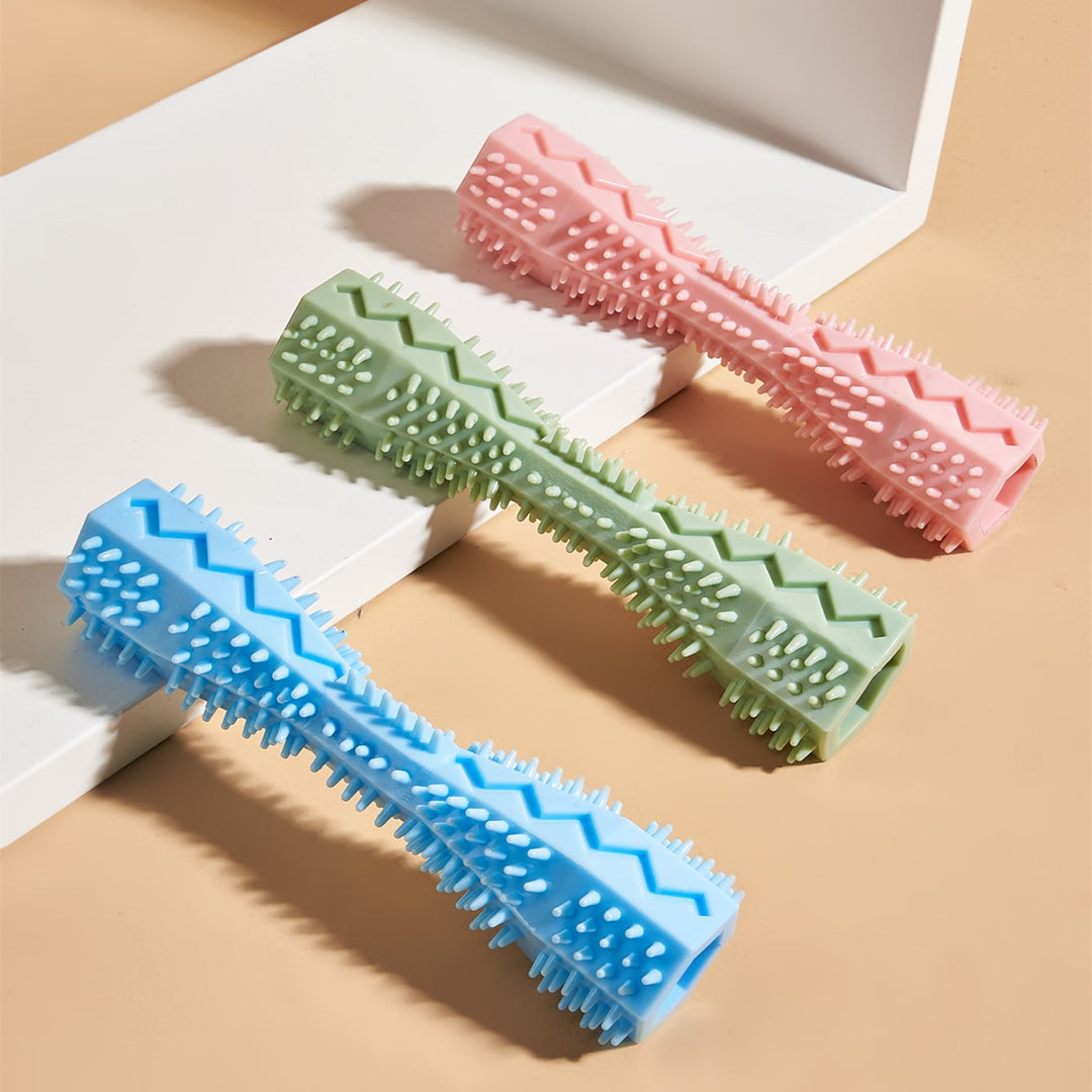 Hexagon Dog Chew Toy – Teeth Cleaning & Anxiety Relief for Puppies