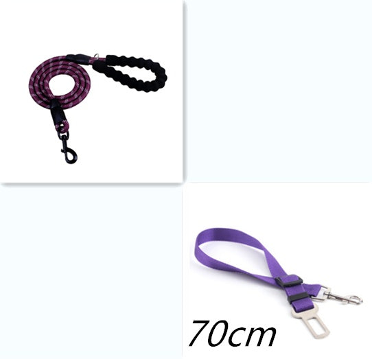 Heavy-Duty Reflective Dog Leash – Soft Foam Handle & Night Safety
