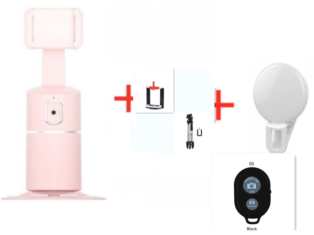 AI Face Tracking Phone Mount – 360° Auto-Tracking Stand for Live Streaming & Vlogging