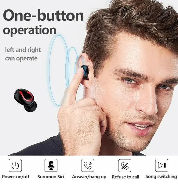 Bluetooth 5.1 TWS IPX7 Waterproof Earbuds