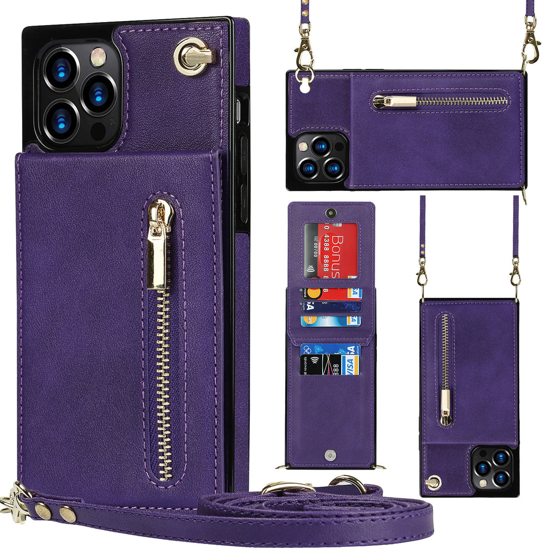 PU Leather Zipper Crossbody Phone Case – Wallet Cover for Samsung Models - JEFF's Favorite Picks