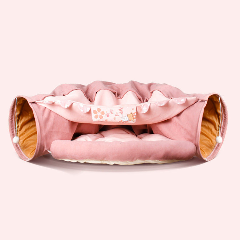 Collapsible Cat Tunnel – Durable, Washable & Fun for Cats