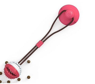 Multifunctional Suction Cup Dog Toy – Tug, Chew & Treat Dispenser (Food-Grade TPR)