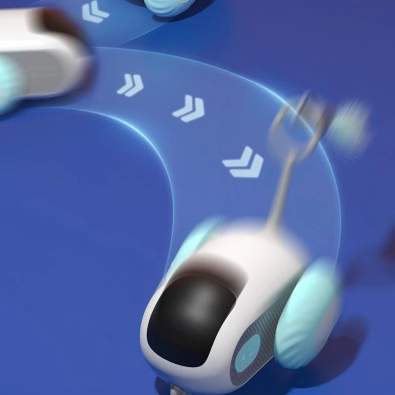 Crazy-Joy Remote Control Cat Toy Car – 2 Modes, Auto & Manual, Obstacle Avoidance