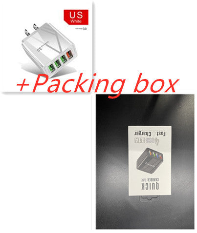 30W USB Wall Charger – 4-Port Fast Charging Station with Smart Chip – power-bank
