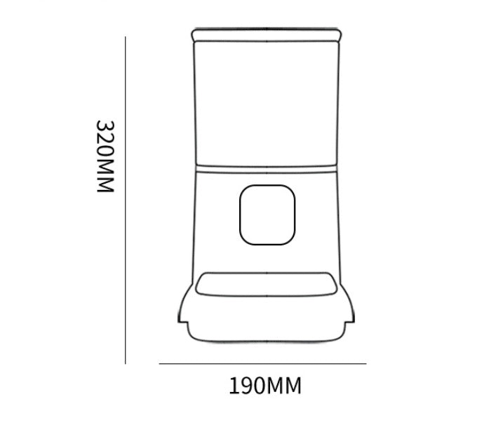 Smart WiFi Automatic Cat Feeder – 6L Capacity with App Control, Voice Feed & Video Options