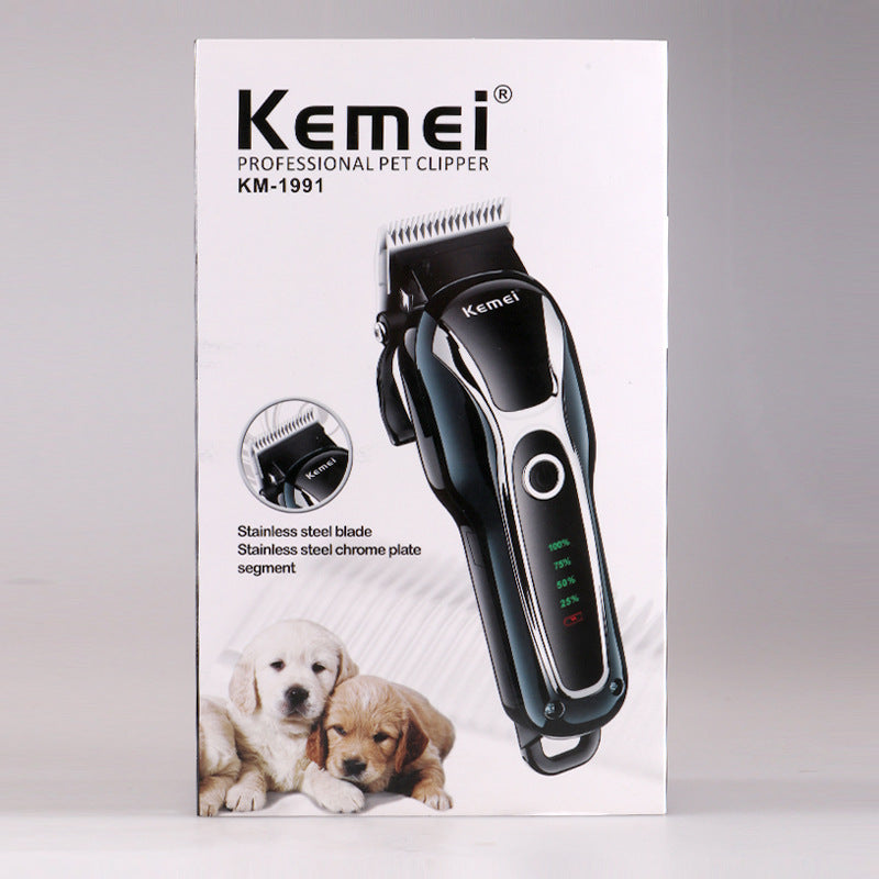Rechargeable Pet & Human Shaver – Quiet Precision Grooming Tool with Long Battery Life