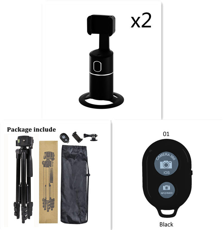 AI Face Tracking Phone Mount – 360° Auto-Tracking Stand for Live Streaming & Vlogging