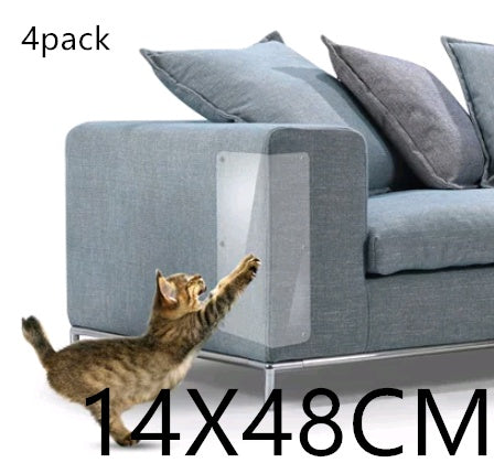 Transparent Anti-Scratch Sofa Protector – PVC Film for Cats & Pets