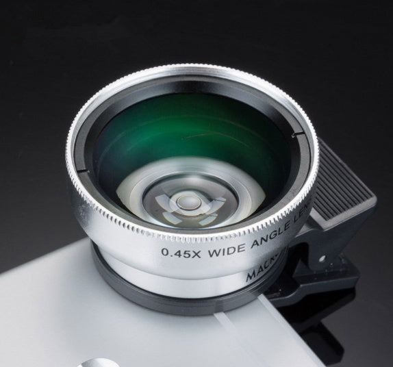 Mobile phone lens 0.45Xwide angle 12.5 times the macro external lens photography camera universal HD Combo - JEFF's Favorite Picks