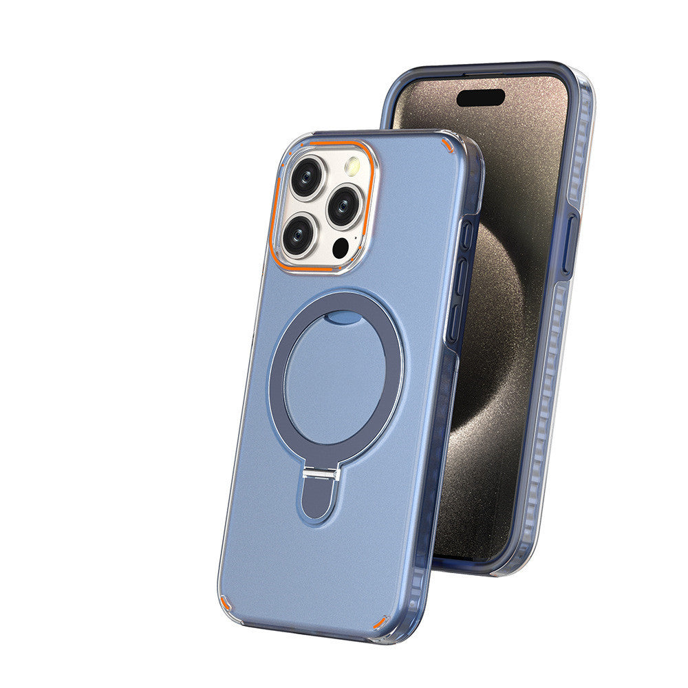 MagSafe iPhone 13 & 14 Case with Invisible Stand – Shockproof & Lens Protection