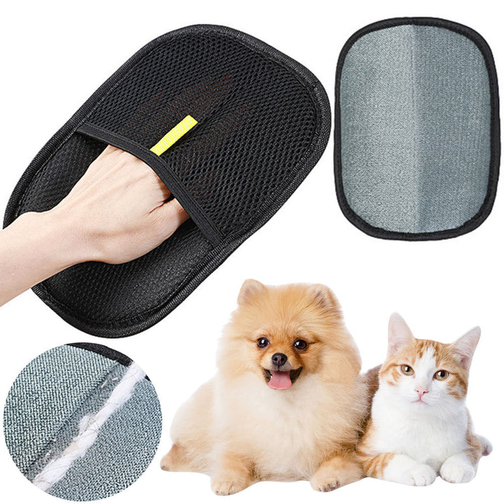 Dual-Sided Pet Grooming Glove – Mess-Free Deshedding for Cats & Dogs – grooming kit