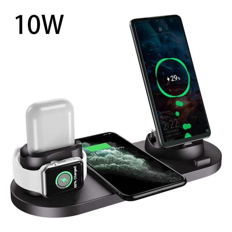 Wireless Charger For IPhone Fast Charger For Phone Fast Charging Pad For Phone Watch 6 In 1 Charging Dock Station - JEFF's Favorite Picks