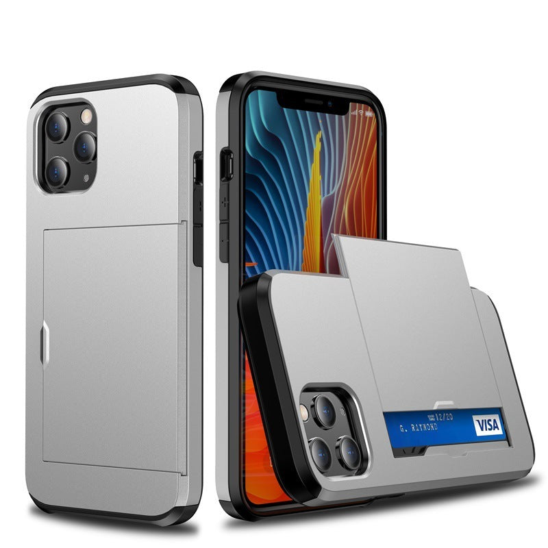 SGP Sliding Card Holder Phone Case – Dual Layer Protection + Wallet Function