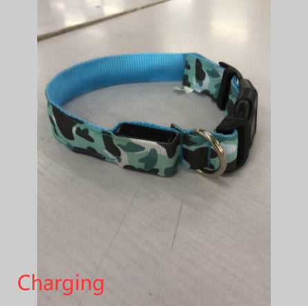 LED Light-Up Dog Collar – USB Safety Night Collar with 3 Flash Modes