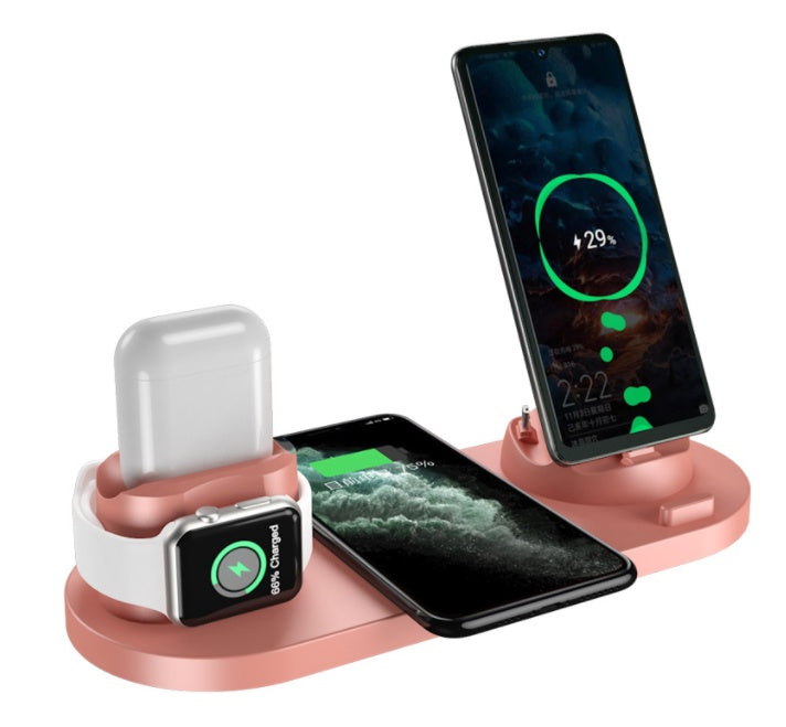 Wireless Charger For IPhone Fast Charger For Phone Fast Charging Pad For Phone Watch 6 In 1 Charging Dock Station - JEFF's Favorite Picks