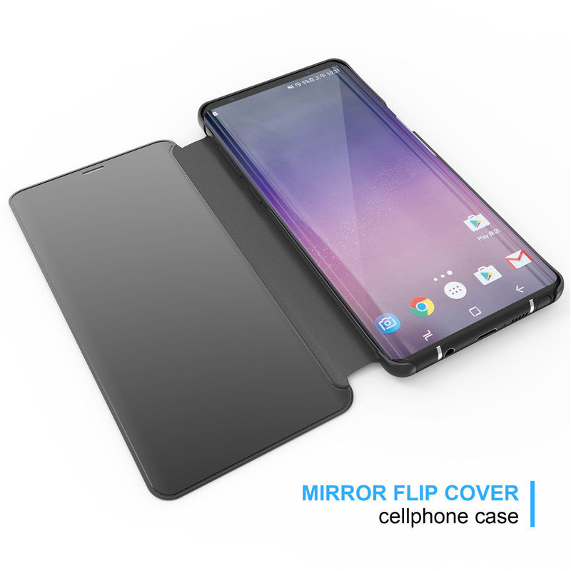 Mirror Leather Flip Case for Samsung – Stylish Business Cover