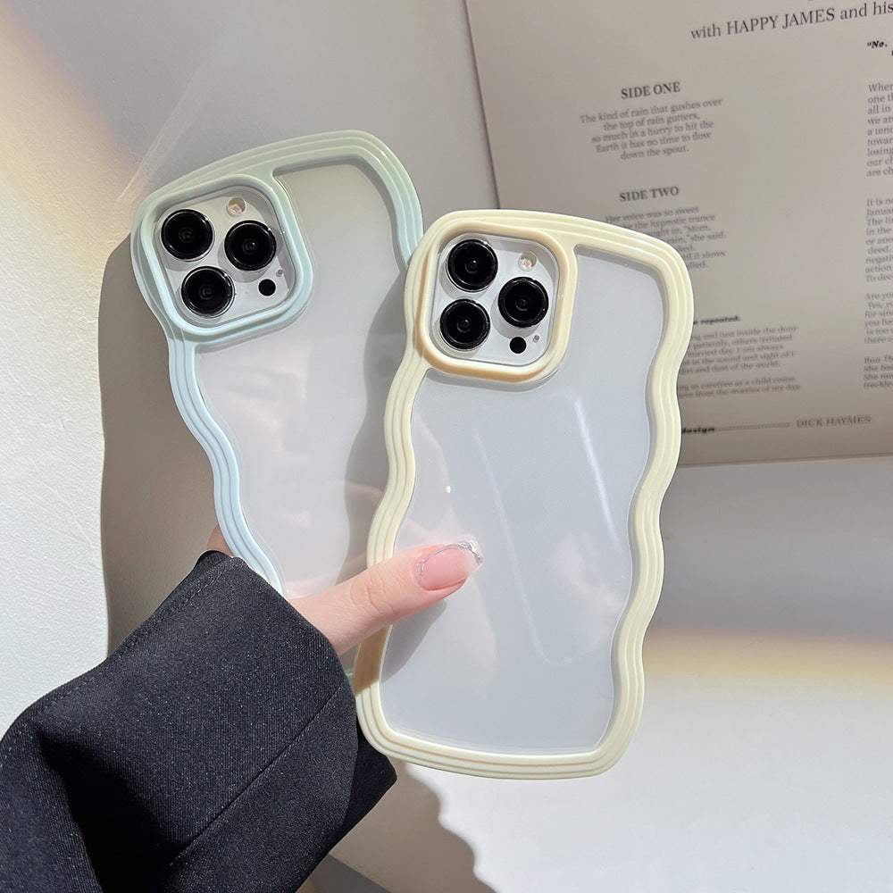 Wavy Edge TPU iPhone Case – Soft Protective Cover for iPhone 11–13 Series