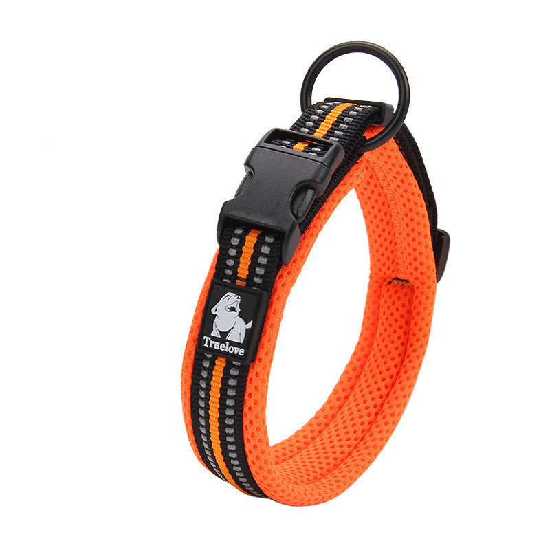 3M Reflective Dog Collar – Soft Padded Adjustable Nylon for Night Safety – grooming kit