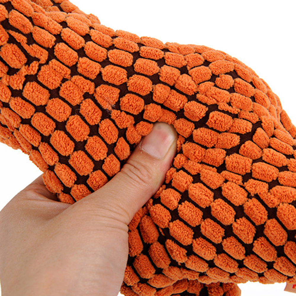 25cm Dinosaur Plush Dog Toy – Soft Squeaky Chew Toy for Small & Medium Dogs – grooming kit