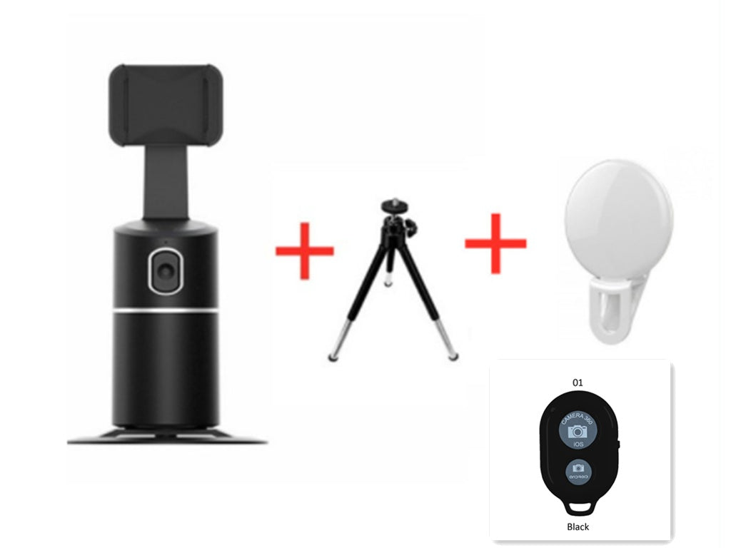 AI Face Tracking Phone Mount – 360° Auto-Tracking Stand for Live Streaming & Vlogging – tech-gadget