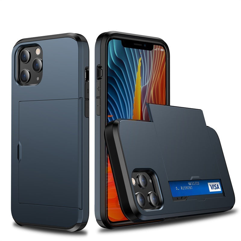 SGP Sliding Card Holder Phone Case – Dual Layer Protection + Wallet Function