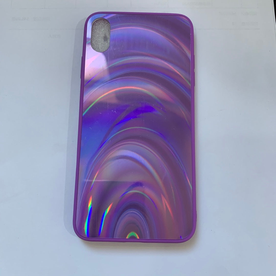 3D Rainbow Glitter Gradient Phone Case – Sparkly Soft Edge Full Cover – phone-case