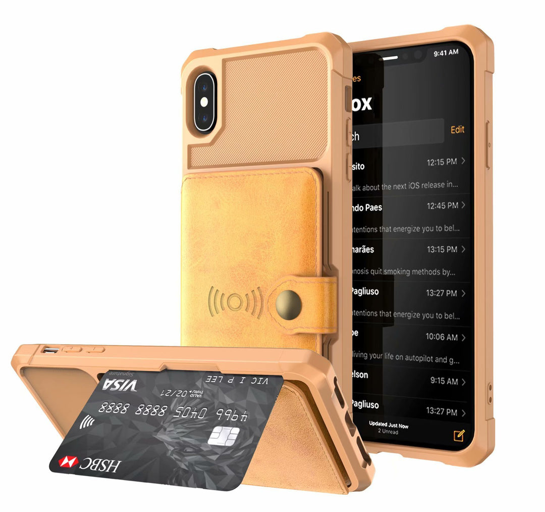 Geometric PU Leather Phone Case – Stylish Back Cover for iPhone & Samsung
